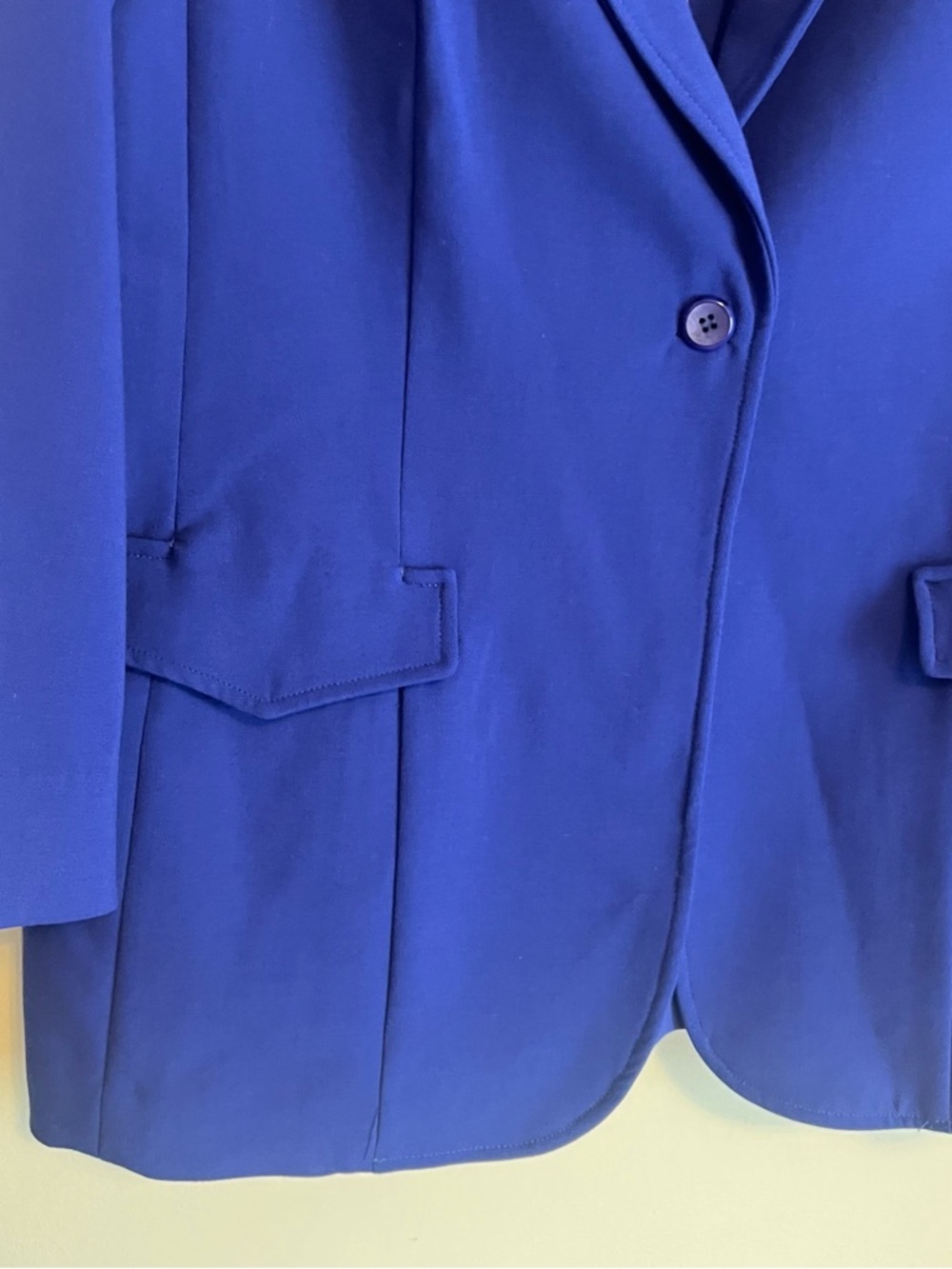 Peace of Cloth New York Cobalt Blue Single-Button Blazer - Picture 3 of 11